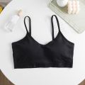 Pure Cotton for Women Underwear Solid Seamless Bra with Pads Push Up Fixed Cup Tops Bralette Brassiere Beautiful Back Vest. 