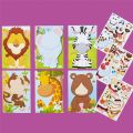 Children Kids New DIY Stickers Toys Cute Cartoon Princess Animals Dinosaur Unicorn Puzzle Sticker Games for Early Education Gift.