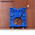 35mm DIY Door Locator Accurate Woodworking Mounting Hinge Drilling Jig Guide Bit Nicle. 