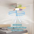 20.5-inch LED 40W ceiling fan light E27 with remote dimming function, suitable for living room, study, and home use, 85-265V. 