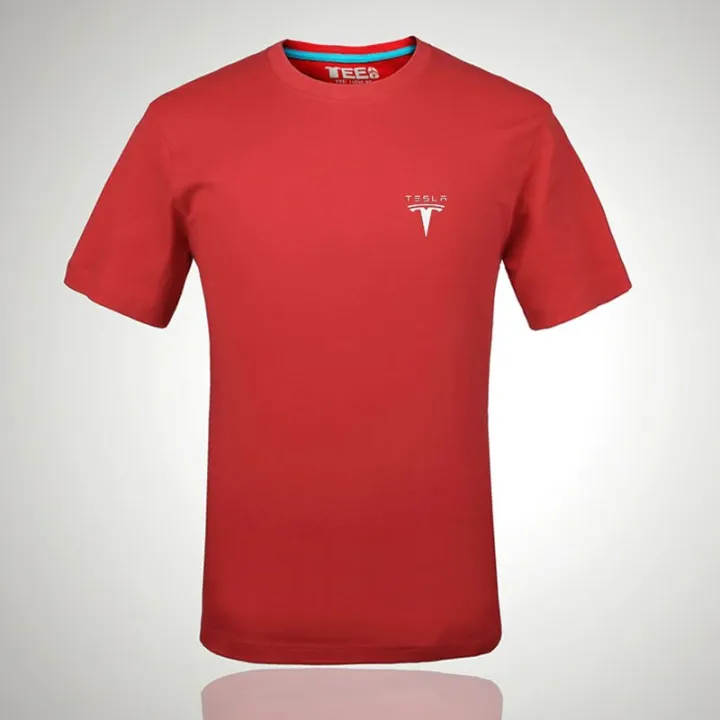 2022%20Tesla%20Logo%20T%20Shirt%20Letter%20Printed%20Fashionable%20Round%20Neck%20T-shirts%20Short%20Sleeve%20T-shirt%20-%20Image%204