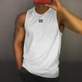 Summer Men Workout Vest Sleeveless Breathable lyester Vest Bodybuilding Sweatshirt Fitness Srtswear Tops Male Tanks Top.
