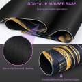 Extended Gaming Mouse Pad Cartoon Fluid Pattern Anime Design Rubber Anti-Slip Base and Keyboard Support Mouse Mat. 