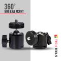 360 degree Swivel Mini Ball Head Bracket Holder for 1/4 Screw Mount Tripod DSLR Camera from +. 