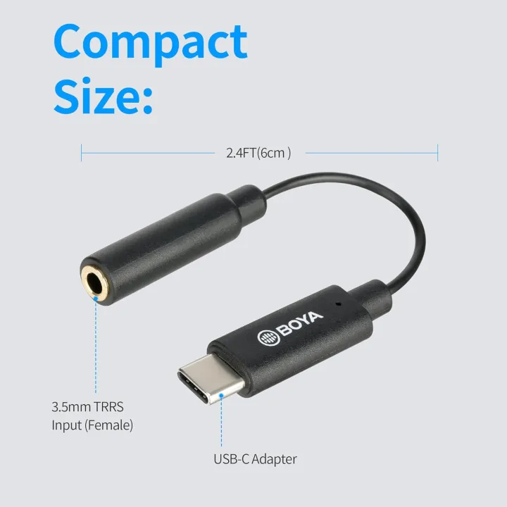 BOYA%20BY-K9%20Wireless%20Microphone%20Audio%20Adapter%20Cable%203.5mm%20TRRS%20(Female)%20to%20Type-C%20(Male)%20for%20Android%20PC%20Laptop%20Computer%20Youtube%20-%20Image%206