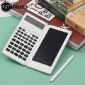Fashions 6.5 Inch Portable Calculator LCD Screen Writing Tablet Folding Scientific Calculator Tablet Digital Drawing Pad With Stylus Pen. 
