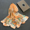 (New)Chiffon carf Comfortable to Wear ummer Butterfly Print Long hawl Wrap.