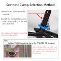 Aluminum Alloy Seatpost Clamp Quick 31.8mm MTB Bike Cycling Saddle Seat Post Clamp Quick Release Lock. 