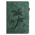 (New)Coconut Tree Embossed Leather Case For Lenovo Tab M9 TB-310FU. 