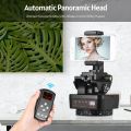 ZIFON YT-1000 2.4G Wireless Control Automatic Tripod Head 360 Degree Rotatable Motorized Panoramic Head-black. 