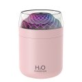 Glass Cup Humidifier Colorful Light Bedside Table Decoration Night Light Usb Large Mist Humidifier Pink. 