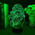 Manga 3d Light Kimetsu No Yaiba for Bedroom Decor Night Light Birthday Gift Table Lamp Anime Demon Slayer Mitsuri Kanroji Figure. 