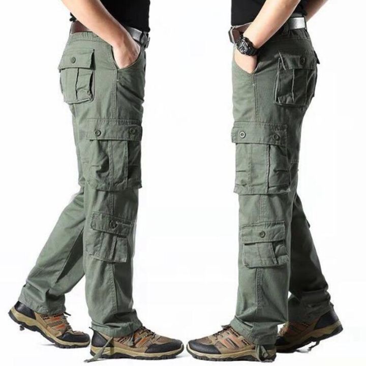 Men's%20Cargo%20Pants%20Mens%20Pure%20Cotton%20Casual%20Multi%20Pockets%20Military%20Tactical%20Pants%20Men%20Outwear%20Straight%20Tall%20Waist%20Trousers%20-%20Image%205