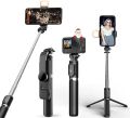 R1S Adjustable 4 in 1 Multifunctional Monopod Selfie Stick & Tripod with Selfie Light & Wireless Bluetooth Remote Control - Selfie Stick..