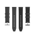 【Hengli jewelry story】(New) silicone leather watch business leather strap 20mm 22mm for Huawei Watch GT2 Pro. 