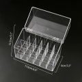 Transparent Acrylic Flip Lipstick Storage Box Nail Polish Storage Box Jewelry NOVO.