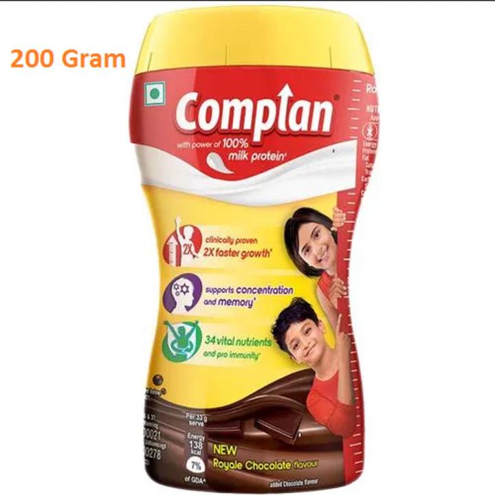 Complan 200 G Jar Nutrition and Health Drink - Improves Concentration and Memory, Royale Chocolate Flavour,