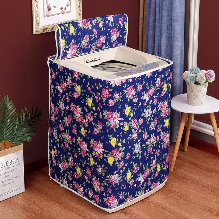 Printed Top Loading Washing Machine Cover - DustProof Washing Machine Waterproof & Long Lasting Cover 6-14 Kg