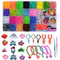 Rubber Bands Loom DIY Handmade Bracelet Making Kits Beads Toys for Girls Children Craft Toys Christmas Gifts Weaving Tool Box.