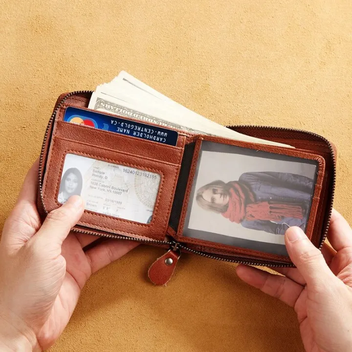 Men's%20Wallet%20Genuine%20Leather%20Purse%20for%20Men%20Coin%20Pocket%20Purse%20Short%20Male%20Card%20Holder%20Wallets%20Zipper%20Around%20Money%20Coin%20Purse%20-%20Image%203
