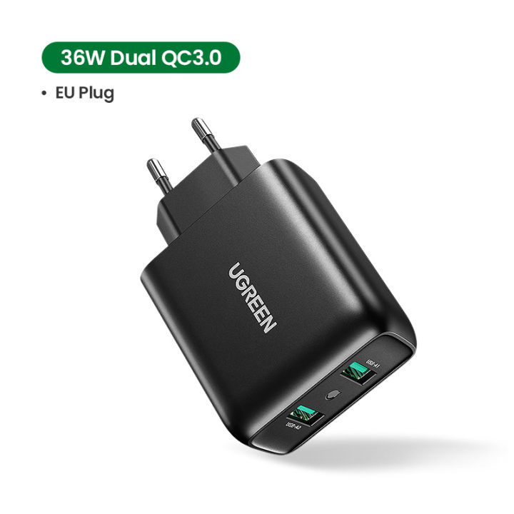 UGREEN%20Dual%20USB%20Charger%20Quick%20Charge%203.0%2036W%20Fast%20Charger%20Adapter%202%20Ports%20QC3.0%20Mobile%20Phone%20Chargers%20for%20iPhone%20Samsung%20Xiaomi%20Redmi%20Huawei%20Charger%20-%20Image%205
