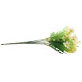 Artificial Fake Daisy Flower Indoor Outdoor Hanging (White Green). 