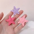 Sweet Cool Pentagram Hair Clip Cream Glossy Star Hair Accessories Star Hairpins GJCUTE. 