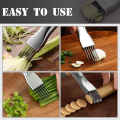 Slicing Knife, Stainless Steel Scallion Knife, Kitchen Vegetable Knife, Household Multi-Function Food Slicer Gadget. 
