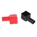 2 Pair Red+Black Car Battery Terminal Covers Insulation Caps Positive+Negative Prevent From Creeping Outward.