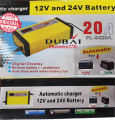 Automatic Battery Charge 12v and 24v 20AH Battery Charger Digital Display, Auto Stop When Battery Full,Fast and Efficient Charging for Multiple Battery Types. 