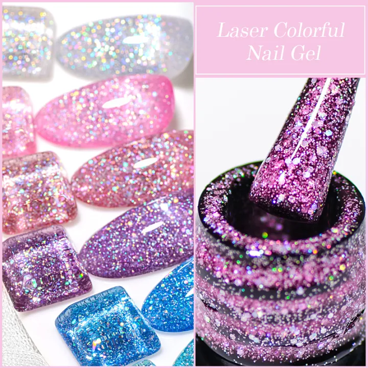 Mtssii%20Holographic%20Glitter%20Gel%20Nail%20Polish%20Sparkling%20Sequins%20Semi-permanent%20Soak%20Off%20UV%20LED%20Gel%20Varnish%20Nail%20Art%20Decoration%20-%20Image%205