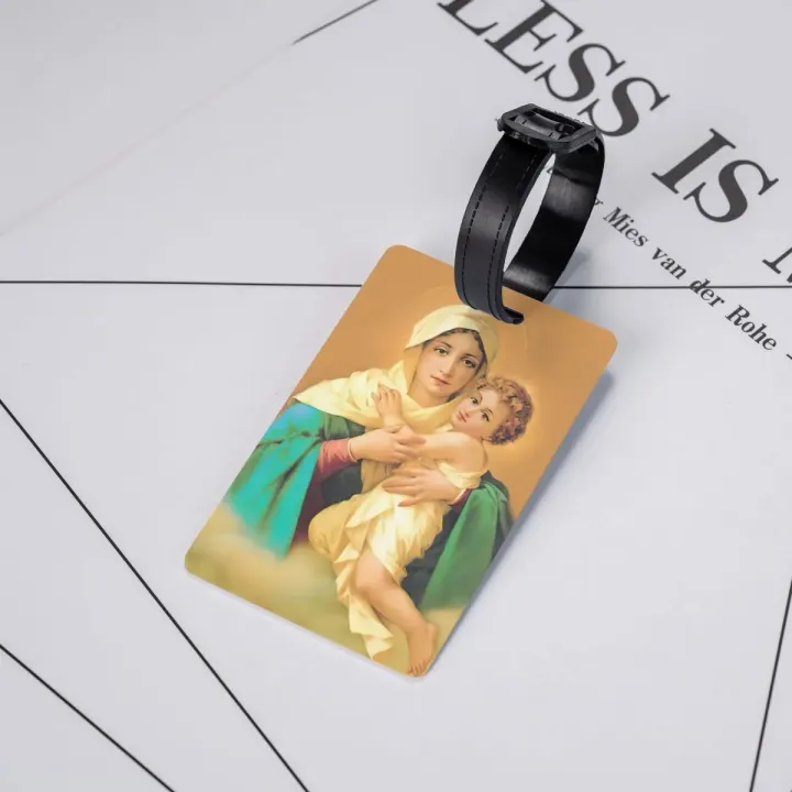 Our%20Lady%20Of%20Schoenstatt%20Luggage%20Tag%20With%20Name%20Card%20Virgin%20Mary%20Catholic%20Saint%20Privacy%20Cover%20ID%20Label%20for%20Travel%20Bag%20Suitcase%20-%20Image%205