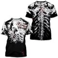 Men's Retro T-Shirt Archaic By Affliction Print Skull Tees fashion T Shirts Tops Short Sleeves Street Handsome New Men Clothing.