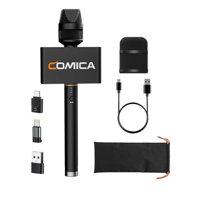 COMICA Revo S Wireless Microphone Combo for iPhone, Android, Laptops & PC