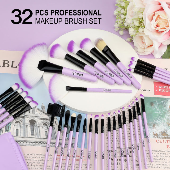 New%2010/32PCS%20Makeup%20Brushes%20Set%20Soft%20Fluffy%20Powder%20Foundation%20Contour%20Blush%20Concealer%20Eyeshadow%20Blending%20Highlighter%20Beauty%20Tool%20-%20Image%206