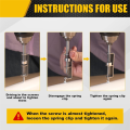 Single-Hand Operation Spring-Loaded Screw Holder Bit(2 Pcs), Anti-Drop Screwdriver Bit, Ideal for Electricians.