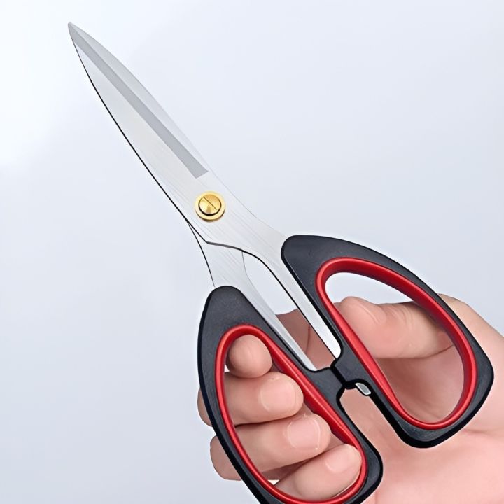 Kitchen scissors Shears, Professional Pinking Shears Scissor,Scissors for Craft,Sewing Crimping and Dressmaking ,black -18.5cm