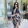 【Customer favorite】 Summer Sun Protection Chiffon Printed Scarf Veil Scarf Polyester Shawls For Women Beach Silk Variable Decorative Shawl Cologo.