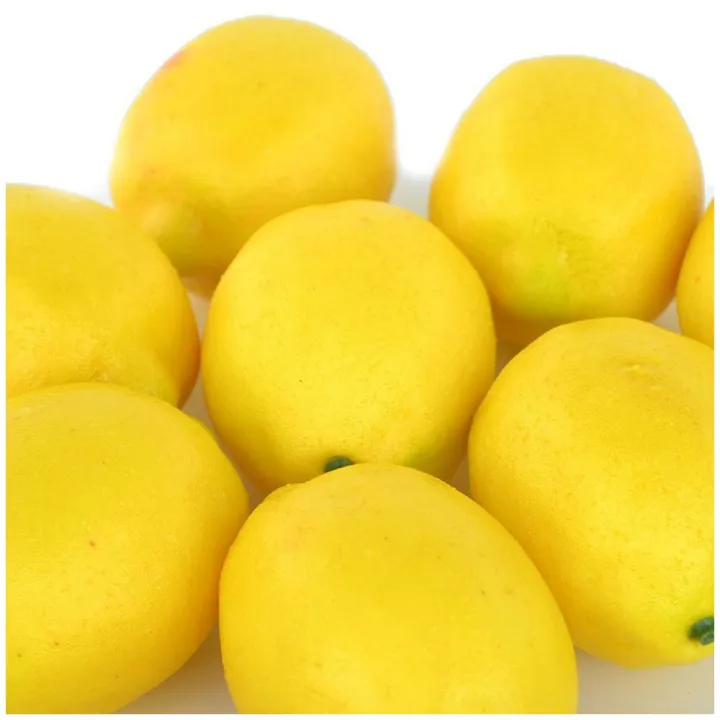 Durable%20Fake%20Fruit%20Home%20House%20Kitchen%20Party%20Decoration%20Artificial%20Lifelike%20Simulation%20Yellow%20Lemon%2010pcs%20Set%20-%20Image%205