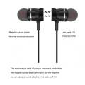 Metal Sports Bluetooth Headphone Sweat Proof Earphone Magnetic Earpiece Stereo Wireless Headset for Mobile Phone for Android. 