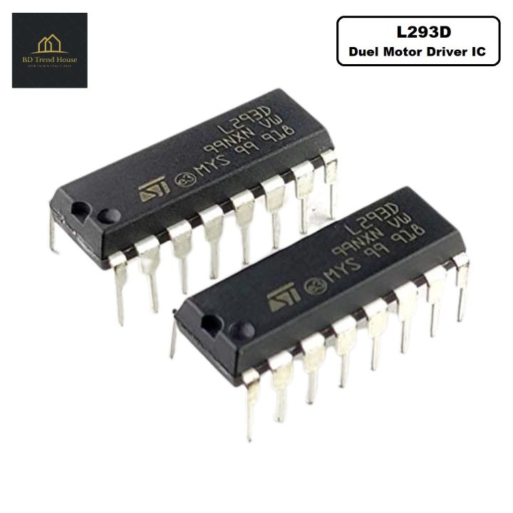 L293D DIP 16-pin Motor Driver IC Duel H-Bridge Motor Controller Chip-1 PCS