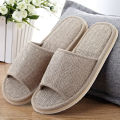 2024 New Linen Shoes Women And Men Household Slippers Indoor Floor Shoes Summer Women's Mute Slippers Sandals Slippers. 