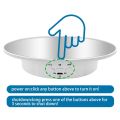 Motorized Rotating Display Stand, 7.87Inch,Mirror Covered 360 Degree Turntable Display Stand for Photography (White).