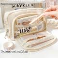 Kawaii Pencil Cases Pouch Large Capacity Cute Multifunctional Pen Bag School Student Stationery Canvas Storage Bag Girls Gifts. 