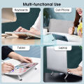 Doomhot Mini Laptop Stand Foldable Laptop Riser Adjustable Notebook Cooling Bracket Portable Keyboard Riser Alloy Invisible Desktop Notebook Holder Desk Laptop Stand. 
