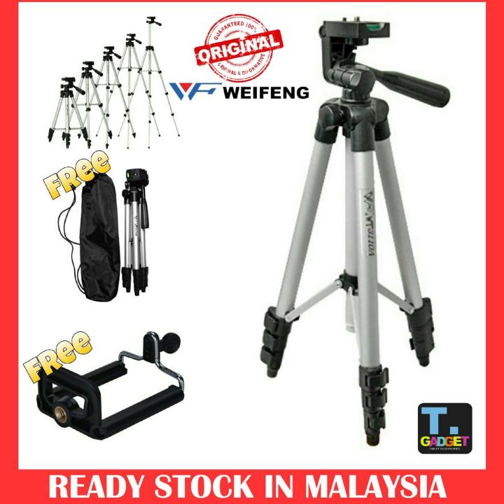Ready%20Stock%20Tgadget%20Weifeng%20Wt-3110A%20Compact%20Lightweight%20Aluminum%20Flexible%20Tripod%20Stand%20+%20Free%20Mobile%20Holder%20&%20Tripod%20Bag%20-%20Tripod%20-%20Tripod%20For%20Mobile%20-%20Image%203