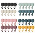 10pcs Mini Self Adhesive Wall Hooks Strong Bearing Bathroom Door Kitchen Household Towel Hanging Key Holder Plastic Hanger. 