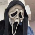 Halloween Scream Mask Horror Movie Cosplay Costume Luxury Funny Ghost Face Latex Mask Horror Carnival Party Props Fan Gift. 