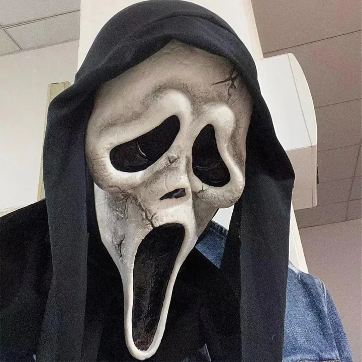 Halloween%20Scream%20Mask%20Horror%20Movie%20Cosplay%20Costume%20Luxury%20Funny%20Ghost%20Face%20Latex%20Mask%20Horror%20Carnival%20Party%20Props%20Fan%20Gift%20-%20Image%202