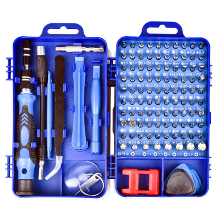 Professional 115-In-1 Precision Tool Kit for Repair of Electronics, Laptops, Phones - Complete Set for Every Repair Task